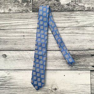Eton Square Print Silk Slim Tie